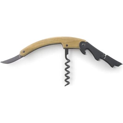 Tire-bouchon serveur en bois Lacor Beige - Publicité Tire-bouchon serveur en bois Lacor Beige - Publicité