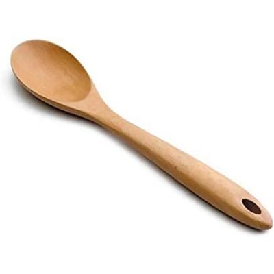 Cuillère lisse en bois hêtre Lacor Marron - Publicité Cuillère lisse en bois hêtre Lacor Marron - Publicité