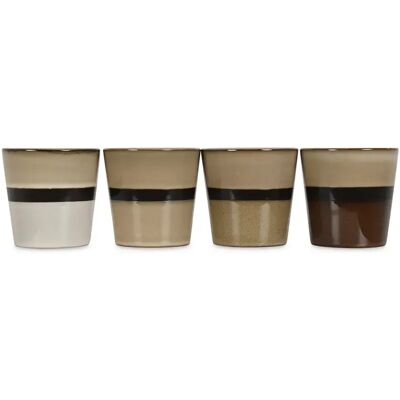 Set de gobelet PM Opjet Lynx (x4) Beige - Publicité Set de gobelet PM Opjet Lynx (x4) Beige - Publicité