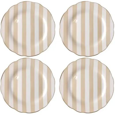 Set d'assiettes dessert Opjet Trattoria (x4) Beige - Publicité Set d'assiettes dessert Opjet Trattoria (x4) Beige - Publicité