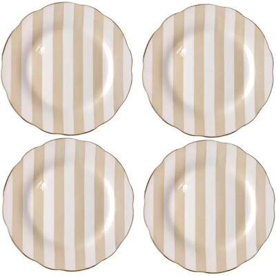 Set d'assiettes plate Opjet Trattoria (x4) Beige - Publicité Set d'assiettes plate Opjet Trattoria (x4) Beige - Publicité