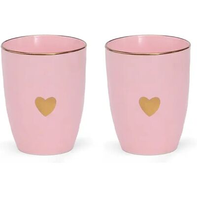 Set de gobelets matins calins Opjet (x2) Rose - Publicité Set de gobelets matins calins Opjet (x2) Rose - Publicité