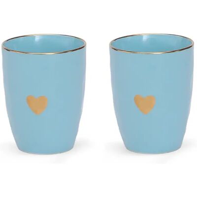 Set de gobelets matins calins Opjet (x2) Bleu - Publicité Set de gobelets matins calins Opjet (x2) Bleu - Publicité