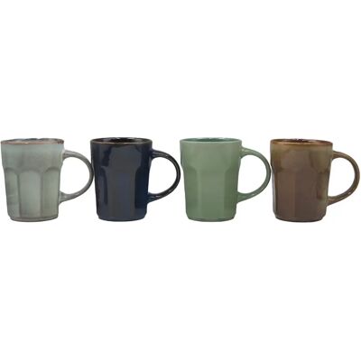Mug café Opjet (x4) Multicolore - Publicité Mug café Opjet (x4) Multicolore - Publicité