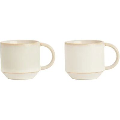 Tasse à espresso en terre cuite OYOY Living Design (x2) Blanc - Publicité Tasse à espresso en terre cuite OYOY Living Design (x2) Blanc - Publicité