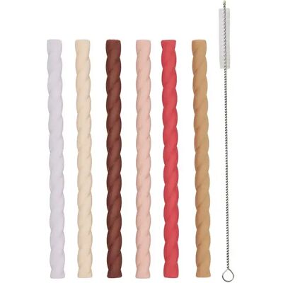 Paille en silicone enfant OYOY Living Design Rouge - Publicité Paille en silicone enfant OYOY Living Design Rouge - Publicité