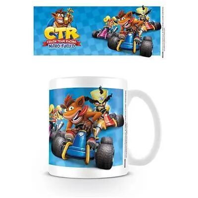 Mug Pyramid Crash Team Racing - Theme Blanc - Publicité Mug Pyramid Crash Team Racing - Theme Blanc - Publicité
