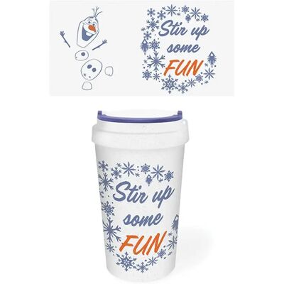 Mug Pyramid Frozen 2 Eco Stir Up Some Fun Blanc - Publicité Mug Pyramid Frozen 2 Eco Stir Up Some Fun Blanc - Publicité