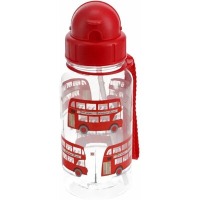 Gourde avec paille enfant Rex London TfL Bus Impérial Rouge - Publicité Gourde avec paille enfant Rex London TfL Bus Impérial Rouge - Publicité