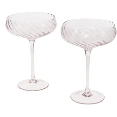 Verre à cocktail coupe festonnée Rex London Rose - Publicité Verre à cocktail coupe festonnée Rex London Rose - Publicité