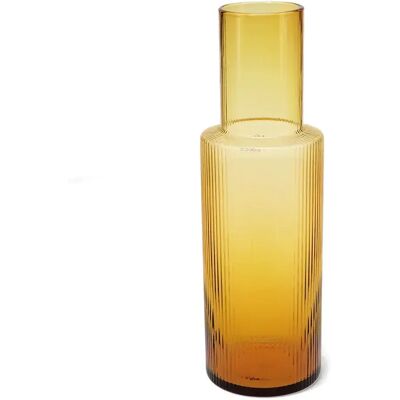 Carafe en verre nervurée Rex London Marron - Publicité Carafe en verre nervurée Rex London Marron - Publicité