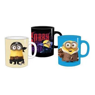 WORLD TRADE AND TECHNOLOGIES Minions - Ensemble de 3 Tasses - Publicité WORLD TRADE AND TECHNOLOGIES Minions - Ensemble de 3 Tasses - Publicité
