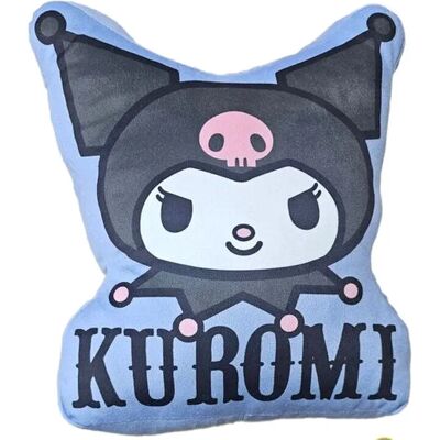 Coussin Sanrio Hello Kitty Kuromi 3D Doré - Publicité Coussin Sanrio Hello Kitty Kuromi 3D Doré - Publicité
