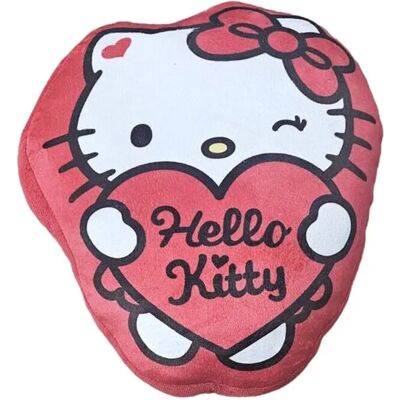 Coussin Sanrio Hello Kitty 3D Rouge - Publicité Coussin Sanrio Hello Kitty 3D Rouge - Publicité