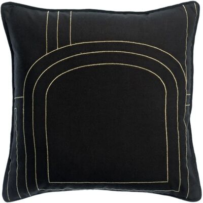 Housse coussin Vivaraise Jaden Noir - Publicité Housse coussin Vivaraise Jaden Noir - Publicité