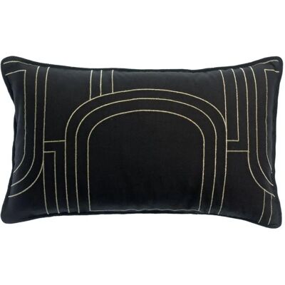 Housse coussin Vivaraise Jaden Noir - Publicité Housse coussin Vivaraise Jaden Noir - Publicité