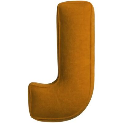 Coussin Tipi Jaune Lettre J - Orange et Doré - 35x40cm - Publicité Coussin Tipi Jaune Lettre J - Orange et Doré - 35x40cm - Publicité