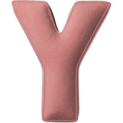 Coussin lettre Y Yellow Tipi Posh Velvet Rose - Publicité Coussin lettre Y Yellow Tipi Posh Velvet Rose - Publicité