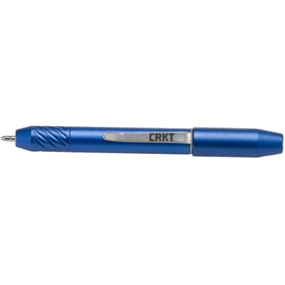 CRKT - Techliner Super Shorty Blue - Aluminium - 10 cm - Stylo - Publicité CRKT - Techliner Super Shorty Blue - Aluminium - 10 cm - Stylo - Publicité