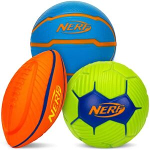 Mini ballon de football enfant Nerf Micro Stress (x3) Multicolore - Publicité Mini ballon de football enfant Nerf Micro Stress (x3) Multicolore - Publicité
