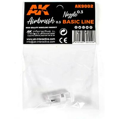 Buse de rechange AK Interactive Aerographe Ak Basic Line 0.3 Blanc - Publicité Buse de rechange AK Interactive Aerographe Ak Basic Line 0.3 Blanc - Publicité