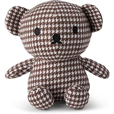 Doudou Miffy & Friends pied de poule Bon Ton Toys Marron - Publicité Doudou Miffy & Friends pied de poule Bon Ton Toys Marron - Publicité