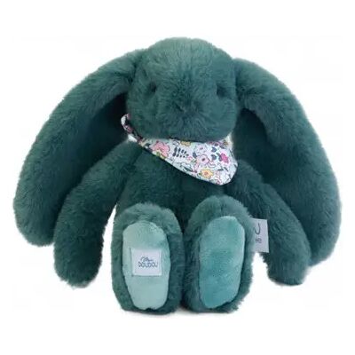 Peluche Doudou & compagnie Lapin Fleurette Vert - Publicité Peluche Doudou & compagnie Lapin Fleurette Vert - Publicité