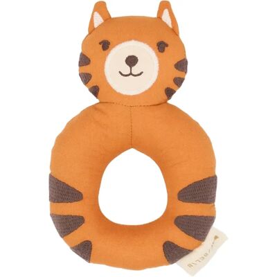Hochet Fabelab Tiger Orange - Publicité Hochet Fabelab Tiger Orange - Publicité