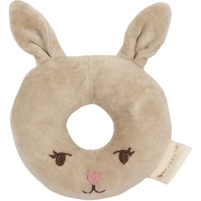 Hochet Fabelab Bunny Marron - Publicité Hochet Fabelab Bunny Marron - Publicité