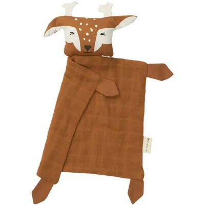 Doudou Fabelab Animal Cuddle Fawn Marron - Publicité Doudou Fabelab Animal Cuddle Fawn Marron - Publicité