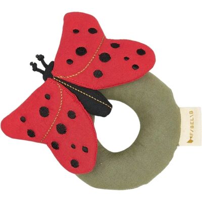 Hochet Fabelab Ladybug Rouge - Publicité Hochet Fabelab Ladybug Rouge - Publicité