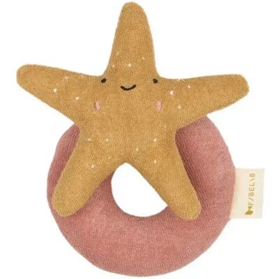 Hochet Fabelab Starfish Rose - Publicité Hochet Fabelab Starfish Rose - Publicité