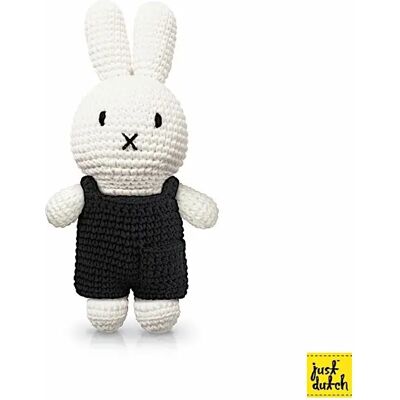 Doudou Miffy Salopette Just Dutch Noir - Publicité Doudou Miffy Salopette Just Dutch Noir - Publicité
