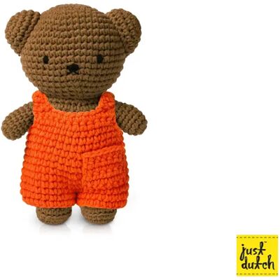 Doudou Boris Salopette Just Dutch Orange - Publicité Doudou Boris Salopette Just Dutch Orange - Publicité