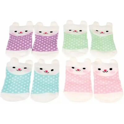 Chaussettes bébé Rex London Lapin (x4) Vert - Publicité Chaussettes bébé Rex London Lapin (x4) Vert - Publicité