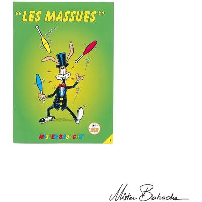 Livre Mister Babache Les massues Vert - Publicité Livre Mister Babache Les massues Vert - Publicité
