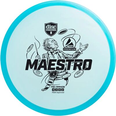 Disque golf Discmania Active Premium-Line Maestro Mid-Range Bleu - Publicité Disque golf Discmania Active Premium-Line Maestro Mid-Range Bleu - Publicité