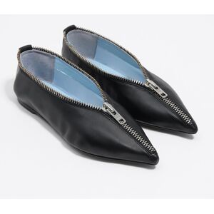 BIMBA Y LOLA Ballerine cuir noir fermeture 40 - Publicité BIMBA Y LOLA Ballerine cuir noir fermeture 40 - Publicité