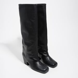 BIMBA Y LOLA Botte à talon cuir noire 35 - Publicité BIMBA Y LOLA Botte à talon cuir noire 35 - Publicité