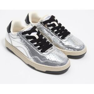 BIMBA Y LOLA Basket cupsole 13 57 cuir argent 41 - Publicité BIMBA Y LOLA Basket cupsole 13 57 cuir argent 41 - Publicité