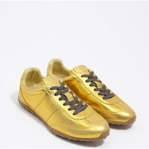 BIMBA Y LOLA Basket 13 29 cuir doré 41 - Publicité BIMBA Y LOLA Basket 13 29 cuir doré 41 - Publicité