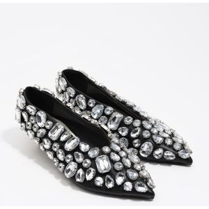 BIMBA Y LOLA Escarpin cuir noir cristaux 38 - Publicité BIMBA Y LOLA Escarpin cuir noir cristaux 38 - Publicité