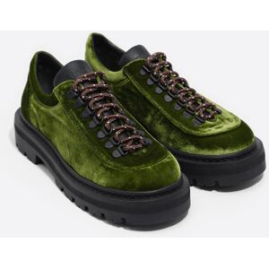 BIMBA Y LOLA Chaussure lacets velours vert 41 - Publicité BIMBA Y LOLA Chaussure lacets velours vert 41 - Publicité