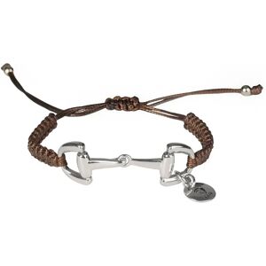 Bracelet tressé avec déco mors HORKA Marron - Publicité Bracelet tressé avec déco mors HORKA Marron - Publicité