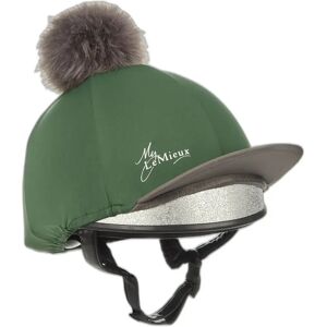 Toque pour casque d'équitation avec pom pom soie LeMieux Vert - Publicité Toque pour casque d'équitation avec pom pom soie LeMieux Vert - Publicité