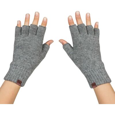 Gants d'équitation mi-doigts Back on Track Vide Gris - Publicité Gants d'équitation mi-doigts Back on Track Vide Gris - Publicité