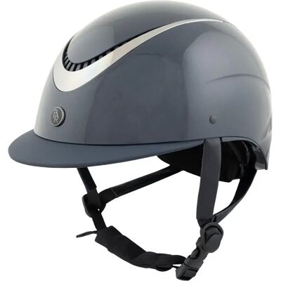 Casque d'équitation visière standard BR Equitation Thêta Glossy Bleu - Publicité Casque d'équitation visière standard BR Equitation Thêta Glossy Bleu - Publicité