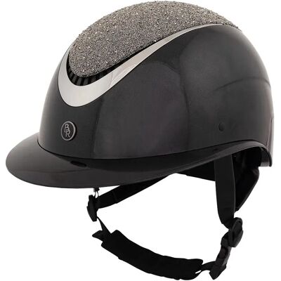 Casque d'équitation BR Equitation Thèta Plus Glamourous Glossy Noir - Publicité Casque d'équitation BR Equitation Thèta Plus Glamourous Glossy Noir - Publicité