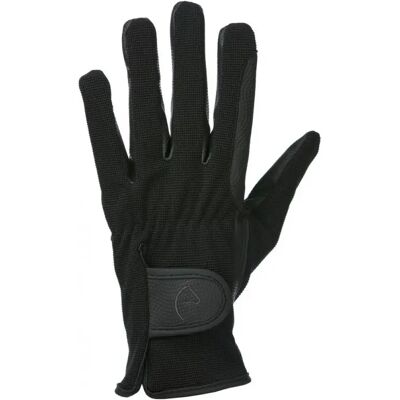Gants d'équitation Equithème Filet Noir - Publicité Gants d'équitation Equithème Filet Noir - Publicité