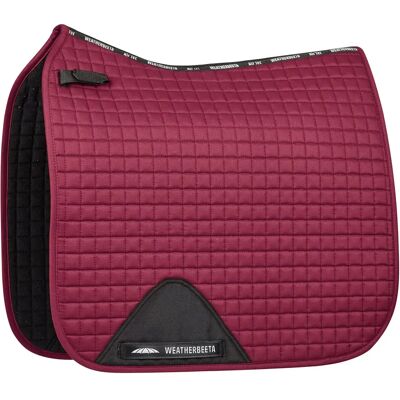 Tapis de selle de dressage Weatherbeeta Maroon Prime - Tapis de selle - Publicité Tapis de selle de dressage Weatherbeeta Maroon Prime - Tapis de selle - Publicité